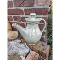 Kaffeekanne, Teekanne Oliv -Braun von Tonkannleben