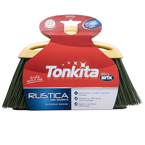 TONKITA | Rustikaler Besen für den Außenbereich, Besen für Garten und Hof, Besen mit Starren Borsten, Material 100% recycelt, hergestellt in Italien TONKITA | Rustikaler Besen für den Außenbereich, Besen für Garten und Hof, Besen mit Starren Borsten, Material 100% recycelt, hergestellt in Italien von Tonkita