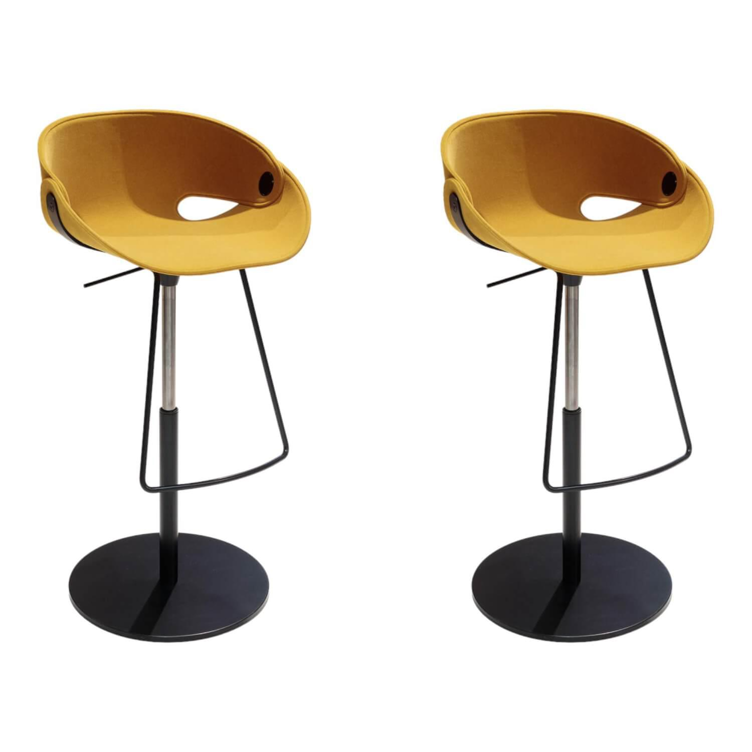 2er Set Barhocker Flat Stool Sitzschale Nordic Acqua Clean Gelb Bodenplatte Und ... 2er Set Barhocker Flat Stool Sitzschale Nordic Acqua Clean Gelb Bodenplatte Und ... von Tonon