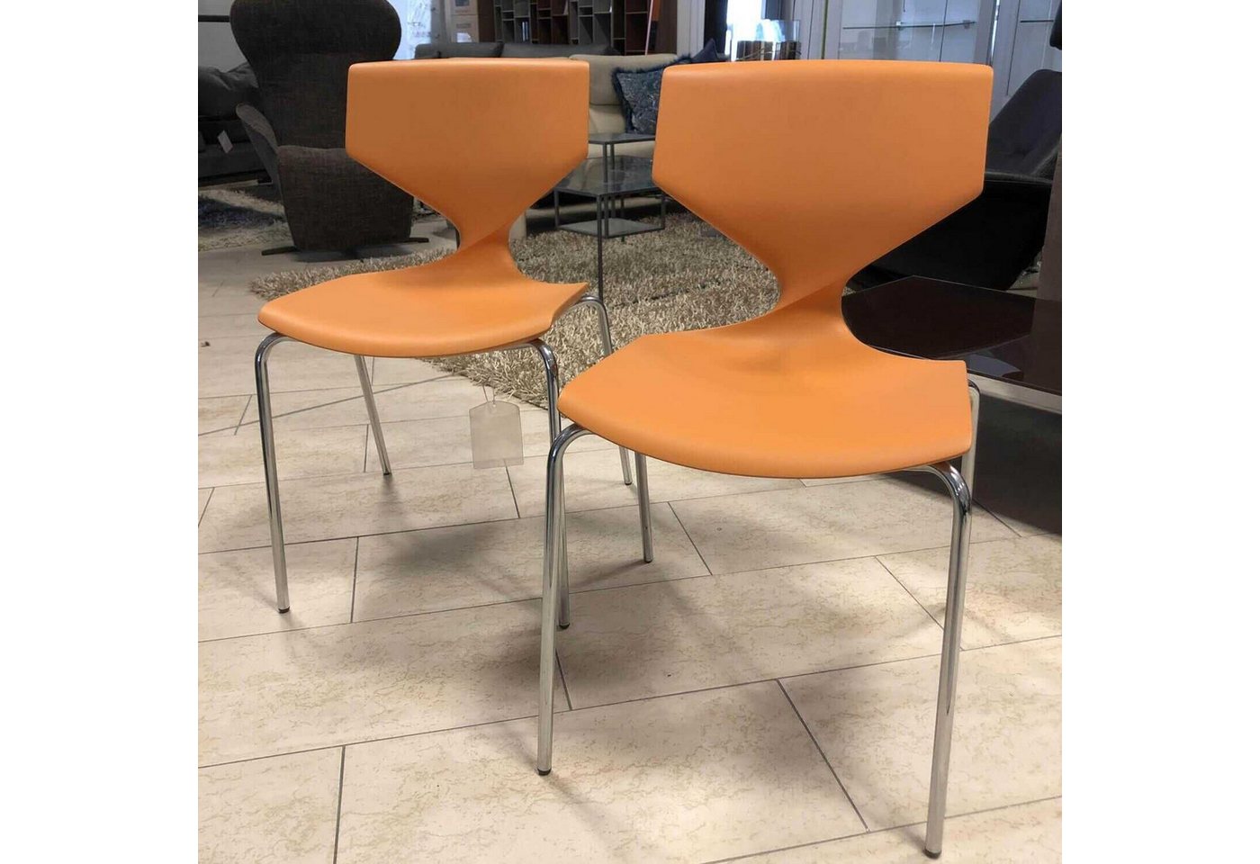 Tonon Essgruppe 2er-Set Stuhl Quo X04 Orange Tonon Essgruppe 2er-Set Stuhl Quo X04 Orange von Tonon