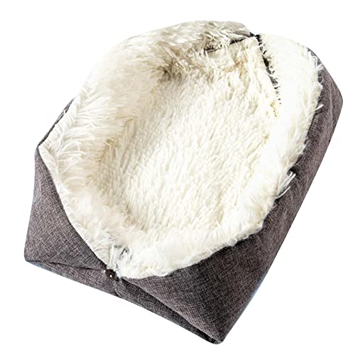 Kaiserwerk Sitzkissen Maschinenwaschbares -Hundebett, beruhigendes Hunde- und Katzenbett, weiches und flauschiges Kuschelkissen für Haustiere, Kopfkissen 80 80 Cm Mikrofaser (White, One Size) von Tonsee Accessoire