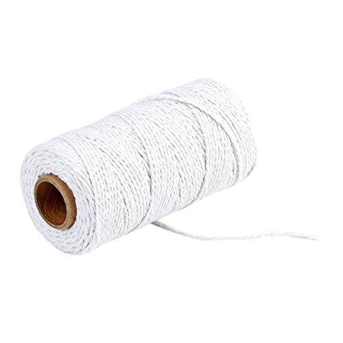 Strickzubehör-Organisator Crafts String Cord Cotton Long/100Yard Pure Rope 100m Makramee Heimtextilien Stricktasche Selber Compatible with Machen (White, One Size) von Tonsee Accessoire