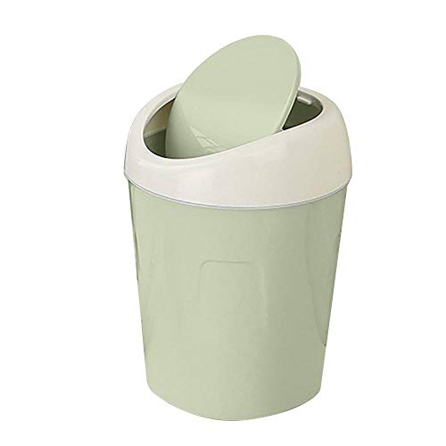 Tonsee Desktop Mini Mülleimer mit Abdeckung, Kleine Papierkorb Leichte Durable Mülleimer Küchenabfalleimer,Papierkorb kann auch für Home Office Schreibtisch Wohnzimmer (Grün) von Tonsee Haushalt & Wohnen