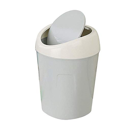 Tonsee Desktop Mini Mülleimer mit Abdeckung, Kleine Papierkorb Leichte Durable Mülleimer Küchenabfalleimer,Papierkorb kann auch für Home Office Schreibtisch Wohnzimmer (Hellblau) von Tonsee Haushalt & Wohnen