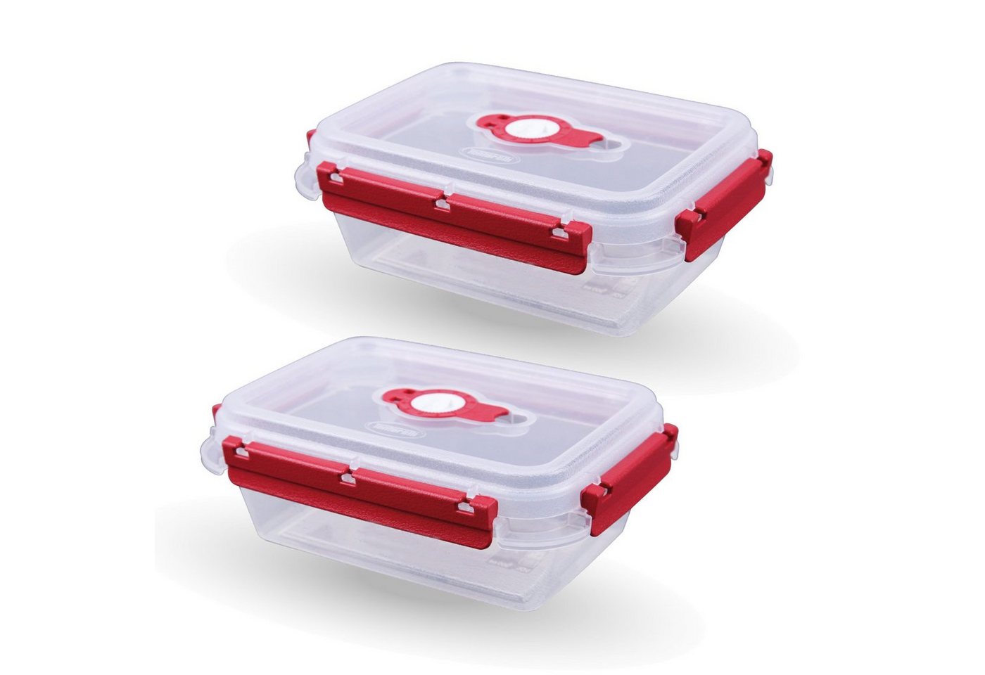 Tontarelli Frischhaltedose Lunchbox 0,9 L, Kunststoff, (2-tlg), Vorratsdose für Lebensmittel - Aufbewahrungsbox luftdicht - Meal Prep von Tontarelli