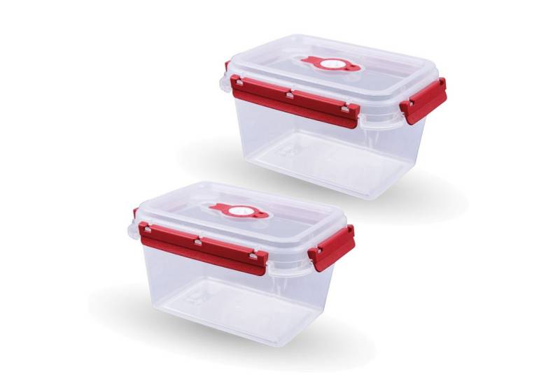 Tontarelli Frischhaltedose Lunchbox 1,5 L, Kunststoff, (2-tlg), Vorratsdose für Lebensmittel - Aufbewahrungsbox luftdicht - Meal Prep von Tontarelli