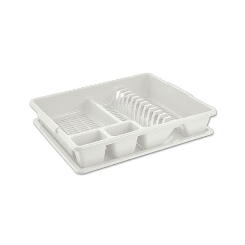 Tontarelli Scolap Abtropfgestell für Spüle, weiß, 47 x 38 x 8,5 cm von Tontarelli