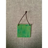 Wandhänger Mit Farnmotiv | Wandbild Naturdesign von TontaubeNadine