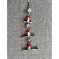 Windspiel Keramik Pilz von TontaubeNadine