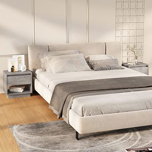 Nachttische 2 STK. Betongrau, 45x34x44 cm Holzwerkstoff, robuste Schlafzimmer-Möbel mit Schubladen, praktisches Nachtschrank-Set für Ihr Zuhause Nachttische 2 STK. Betongrau, 45x34x44 cm Holzwerkstoff, robuste Schlafzimmer-Möbel mit Schubladen, praktisches Nachtschrank-Set für Ihr Zuhause von Tonture