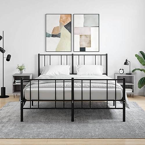 Nachttische 2er-Set in Grau Sonoma, 40x30x50 cm, aus robustem Holzwerkstoff, mit 2 Fächern für Schlafzimmer und Wohnzimmer Nachttische 2er-Set in Grau Sonoma, 40x30x50 cm, aus robustem Holzwerkstoff, mit 2 Fächern für Schlafzimmer und Wohnzimmer von Tonture