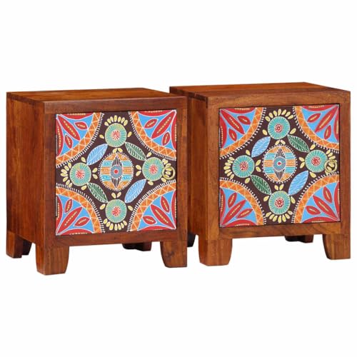 Tonture 2er Set Nachttisch aus massivem Akazienholz, 40x30x45 cm, honigbraun, Stabiler Beistelltisch für Schlafzimmer und Wohnzimmer mit Ablage Tonture 2er Set Nachttisch aus massivem Akazienholz, 40x30x45 cm, honigbraun, Stabiler Beistelltisch für Schlafzimmer und Wohnzimmer mit Ablage von Tonture