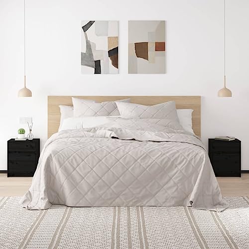 Tonture Nachtschränke 2er-Set Schwarz, 40x31x50 cm, aus massivem Kiefernholz, Robustes Sideboard für Schlafzimmer und Wohnräume Tonture Nachtschränke 2er-Set Schwarz, 40x31x50 cm, aus massivem Kiefernholz, Robustes Sideboard für Schlafzimmer und Wohnräume von Tonture