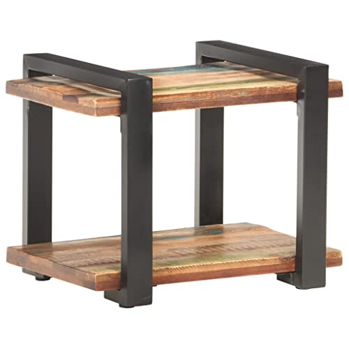 Tonture Nachttisch 50x40x40 cm aus recyceltem Massivholz, Beistelltisch für Schlafzimmer, Wohnzimmer, mit Regal, einzigartiger Holzmöbel-Stil Tonture Nachttisch 50x40x40 cm aus recyceltem Massivholz, Beistelltisch für Schlafzimmer, Wohnzimmer, mit Regal, einzigartiger Holzmöbel-Stil von Tonture