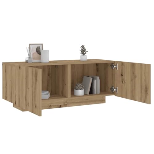 Tonture Nachttisch Artisan-Eiche, 100x35x40 cm, Holzwerkstoff, robuster Nachtschrank mit Stauraum für Schlafzimmer, stilvolle Ablage Tonture Nachttisch Artisan-Eiche, 100x35x40 cm, Holzwerkstoff, robuster Nachtschrank mit Stauraum für Schlafzimmer, stilvolle Ablage von Tonture