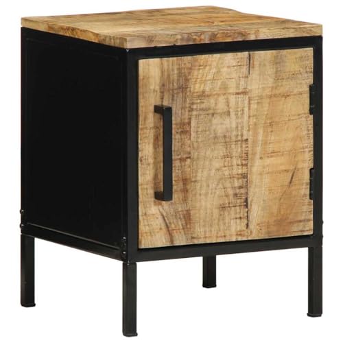 Tonture Nachttisch Braun Schwarz 30x30x40 cm aus massivem Mango-Holz, Robustes Design mit Stauraum, ideal für Schlafzimmer, Wohnzimmer, Gästezimmer und kleine Räume Tonture Nachttisch Braun Schwarz 30x30x40 cm aus massivem Mango-Holz, Robustes Design mit Stauraum, ideal für Schlafzimmer, Wohnzimmer, Gästezimmer und kleine Räume von Tonture