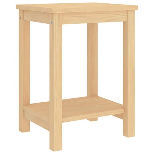 Tonture Nachttisch Natur 35x30x47 cm, Massivholz Kiefer, mit Ablage, robuster Beistelltisch für Schlafzimmer und Wohnbereich, natürliche Holzmaserung Tonture Nachttisch Natur 35x30x47 cm, Massivholz Kiefer, mit Ablage, robuster Beistelltisch für Schlafzimmer und Wohnbereich, natürliche Holzmaserung von Tonture