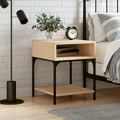 Tonture Nachttisch Sonoma-Eiche 40x41x50 cm, robuster Holzwerkstoff Beistelltisch mit verstellbaren Beinen, vielseitiger Nachtschrank für Schlafzimmer und Wohnzimmer Tonture Nachttisch Sonoma-Eiche 40x41x50 cm, robuster Holzwerkstoff Beistelltisch mit verstellbaren Beinen, vielseitiger Nachtschrank für Schlafzimmer und Wohnzimmer von Tonture