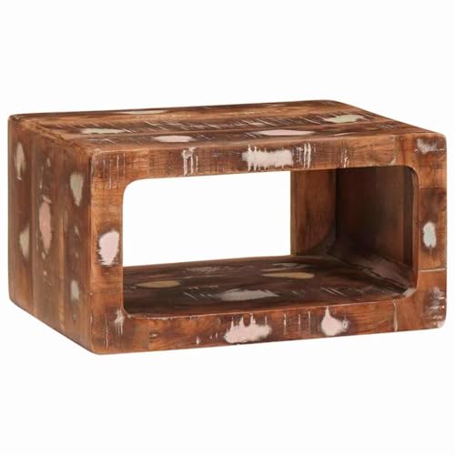 Tonture Nachttisch aus recyceltem Massivholz, 45x30x24 cm, rustikal, braun, kompakter Beistelltisch für Schlafzimmer und kleine Räume, praktischer Bett-Stand Tonture Nachttisch aus recyceltem Massivholz, 45x30x24 cm, rustikal, braun, kompakter Beistelltisch für Schlafzimmer und kleine Räume, praktischer Bett-Stand von Tonture