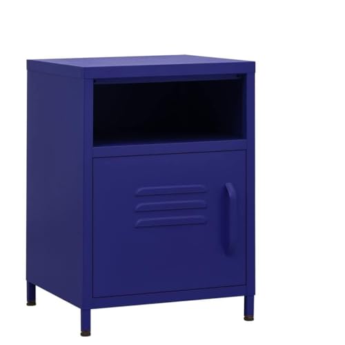 Tonture Nachttische 2 STK. Marineblau 35x35x51 cm, robuster Stahl, eleganter Beistelltisch, modernes Schlafzimmer Möbel Set, langlebiger Schrank mit Stauraum Tonture Nachttische 2 STK. Marineblau 35x35x51 cm, robuster Stahl, eleganter Beistelltisch, modernes Schlafzimmer Möbel Set, langlebiger Schrank mit Stauraum von Tonture