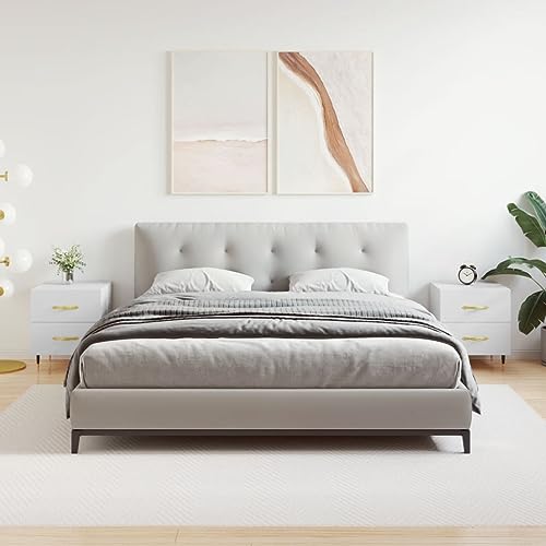 Tonture Nachttische 2 STK. Weiß, 40x35x47,5 cm Holzwerkstoff, Beistelltisch Set mit Schubladen für Schlafzimmer, Stabiler Nachtschrank für Zuhause Tonture Nachttische 2 STK. Weiß, 40x35x47,5 cm Holzwerkstoff, Beistelltisch Set mit Schubladen für Schlafzimmer, Stabiler Nachtschrank für Zuhause von Tonture