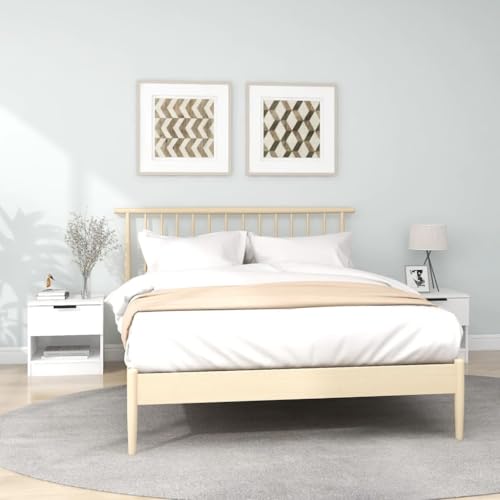 Tonture Nachttische 2 STK. Weiß Holzwerkstoff, Set mit Schublade und Fach, Beistelltisch für Schlafzimmer, Stabiler Nachtschrank für Ihr Zuhause Tonture Nachttische 2 STK. Weiß Holzwerkstoff, Set mit Schublade und Fach, Beistelltisch für Schlafzimmer, Stabiler Nachtschrank für Ihr Zuhause von Tonture
