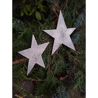 Gartenstecker Sterne 2Er Set Handarbeit Keramik Weihnachtsdeko Adventsstern Reliefabdrücke Gartenstecker Sterne 2Er Set Handarbeit Keramik Weihnachtsdeko Adventsstern Reliefabdrücke von TonundCo