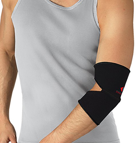 Ellenbogenbandage Neopren Ellenbogen Arm Gelenk Bandage Strumpf Schwarz 4-L von Tonus Elast