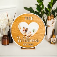 Benutzerdefinierte Housewarming Jubiläum Geschenk Hochzeit Familie Personalisierte Holz Nachname Zeichen Home Einzigartiges Hochzeitsgeschenk Für von TonyLeather