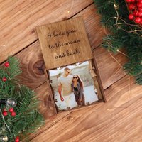 Weihnachtsgeschenk - Jahrestagsgeschenk Für Freund 12 Gründe, Warum Ich Dich Liebe Mit Acrylfoto Hölzerne Personalisierte Sentimental-Frauengeschenke von TonyLeather