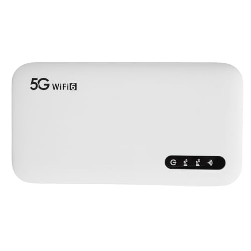 5G WiFi 6 Mobiler Hotspot, Tragbarer Hotspot Outdoor WiFi Mobile Router Unterstützt 16 Geräte, 6100 MAh Tragbarer Router mit SIM-Kartensteckplatz für Telefon-Tablet 5G WiFi 6 Mobiler Hotspot, Tragbarer Hotspot Outdoor WiFi Mobile Router Unterstützt 16 Geräte, 6100 MAh Tragbarer Router mit SIM-Kartensteckplatz für Telefon-Tablet von Tonysa