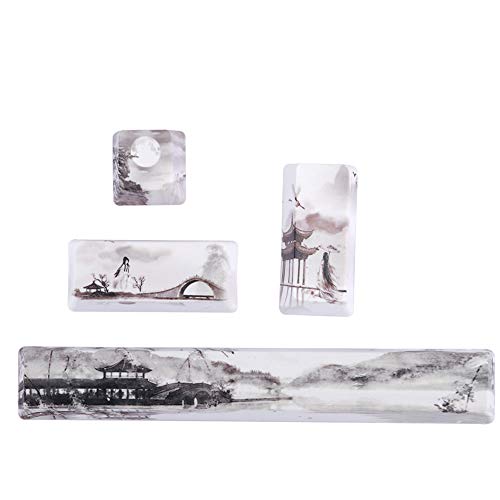 Tonysa Landschaftsmuster DIY Keycaps Kit enthalten Platz + ESC + Enter + Numpad Enter Key Mechanische Tastatur Universal Keycaps(Landschaft) von Tonysa