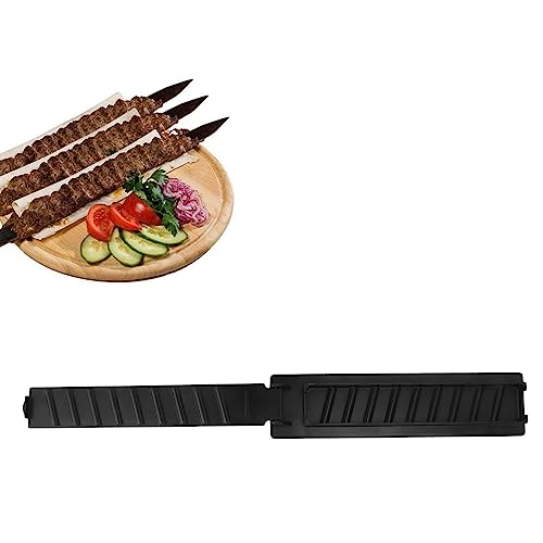 Tonysa Manueller Kebab Maker, Einreihiger Kebab Maker, Kebab Maker und Kabob Spieße, Outdoor Grillwerkzeuge für Rind, Lamm, Meeresfrüchte (Schwarz) von Tonysa