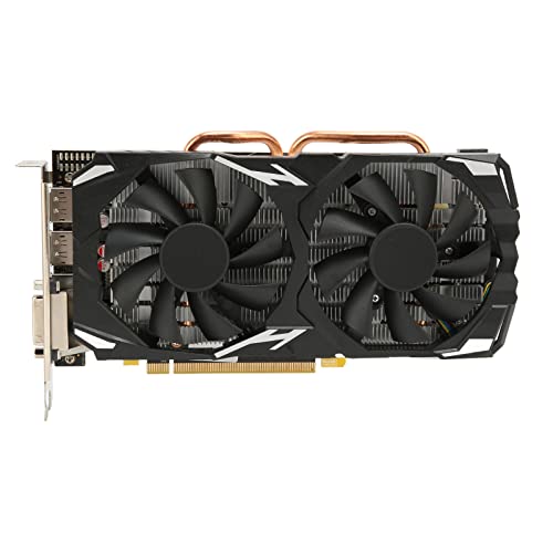 Tonysa RX 580-Grafikkarte, RX580 8 GB GDDR5 256 Bit, Zwei Lüfter, mit DREI DP, Einer HD-Multimedia-Schnittstelle und Einem DVI, 60 Hz 4K 1080P PC-Grafikkarte HD-Spielgrafikkarte Tonysa RX 580-Grafikkarte, RX580 8 GB GDDR5 256 Bit, Zwei Lüfter, mit DREI DP, Einer HD-Multimedia-Schnittstelle und Einem DVI, 60 Hz 4K 1080P PC-Grafikkarte HD-Spielgrafikkarte von Tonysa