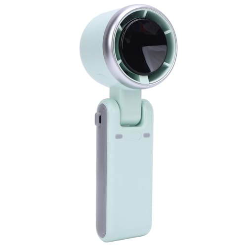 Tonysa Tragbarer Turbo -Handheld -Lüfter, 3600mah Wiederaufladbar und Faltbar, mit Digitalem Display, 5 -Geschwindigkeits -bürstenloser Motor, 180 ° Einstellbar, Typ C Ladung, (hellgrün) von Tonysa