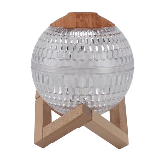 USB-Kristallkugel-Luftbefeuchter, 2-in-1-Luftbefeuchter mit Kühlem Nebel, Nachtlicht, 350 Ml Großes Fassungsvermögen, Leiser Betrieb, Geräuscharm, Bunte RGB-Beleuchtung, für von Tonysa