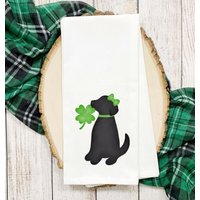 st. Patricks Day Schwarzes Labor Geschirrtuch, Mehlsack Geschirrtücher, Geschenk, Bauernhaus, Küchendekor von TooCuteCustomDesign