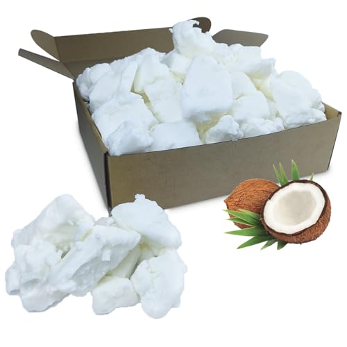 TooGet Natürliches Kokosnusswachs 10 lb - DIY Handgefertigte Duftkerzen - Zubehör Reines Weißes Kokosnusswachs, Schmelzpunkt 41°/ 106°F von TooGet