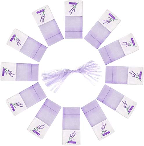 TooGet Sachet Lavendel Muster Leere Taschen Baumwolltaschen Organza Taschen Schmuck Favor Pouche Candy Geschenktüten, Premium Mesh Taschen Bulk, 7,5x15cm - 50PCS von TooGet