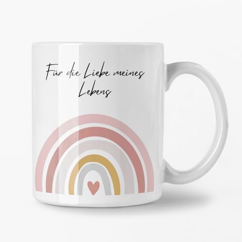 Tasse 355ml - Weiß - Für die Liebe meines Lebens - Bogen von TooSloow