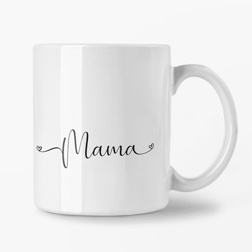 Tasse 355ml - Weiß - Mama Herz - klein von TooSloow