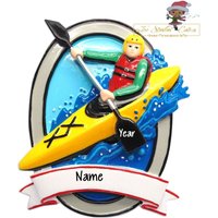 Personalisierte Weihnachten Ornament Kajak/ Outdoor/ Wasser//Männer Frauen Urlaub Paddeln Fluss + Kostenloser Versand von TooStinkinCuteGifts