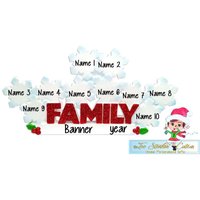 Personalisierte Weihnachten Table Topper Schneeflocke Familie Von 10 + Kostenloser Versand von TooStinkinCuteGifts