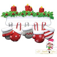 Personalisierte Weihnachtsverzierung Strümpfe Mitten Familie Von 5/Beste Freunde Mitarbeiter + Kostenloser Versand von TooStinkinCuteGifts