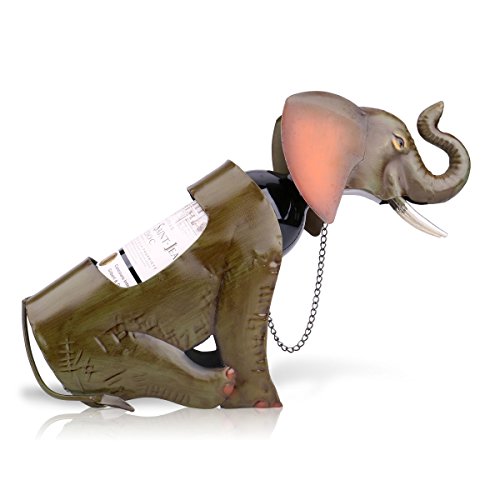 Tooarts Elefant Weinflaschenhalter Getränkeflaschehalter Metall-Skulptur von Tooarts