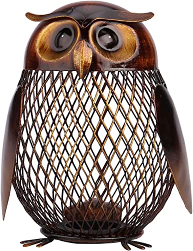 Tooarts-Spardose - Weinkorken-Behälter für Hausinnendekoration Owl 1 von Tooarts