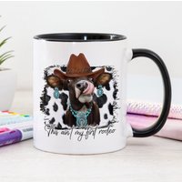 Das Ist Nicht Mein Erstes Rodeo Becher Kuhmalerei Lustige Kuh Cowgirl Cowboy von ToodlesAndJay