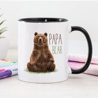 Papa Bär Tasse Geschenk Vater Kunsttasse Maltasse von ToodlesAndJay