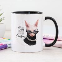 Please Bore Someone Else With Your Questions Tasse Sphynx Lustige Katzentasse Snobby Work Humor Zitat Sphinx Katzenbecher von ToodlesAndJay