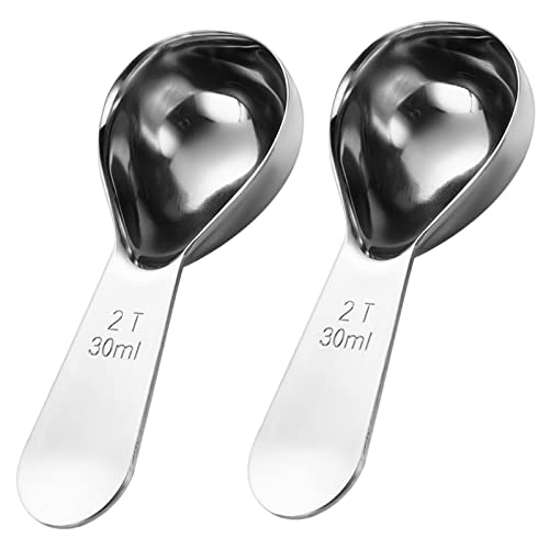 30 ml Kaffeeschaufel-Set, 2 Esslöffel Messlöffel mit abgestuftem, ergonomischem Design, Kaffeeschaufel für gemahlenen Kaffee, Proteinpulver, Zucker, Getreide, Aromen (2 Esslöffel, 1/8 Tasse, 28,3 g) 30 ml Kaffeeschaufel-Set, 2 Esslöffel Messlöffel mit abgestuftem, ergonomischem Design, Kaffeeschaufel für gemahlenen Kaffee, Proteinpulver, Zucker, Getreide, Aromen (2 Esslöffel, 1/8 Tasse, 28,3 g) von Tookie